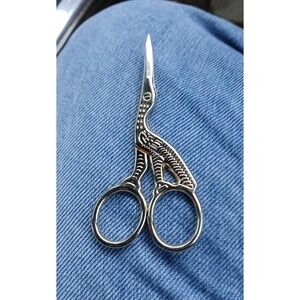 Crane Heron Stork Scissors Bird Small Sewing Embroidery Sharp Tool 3.5"